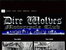 Tablet Screenshot of direwolvesmc.com